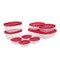 Large Containers, 18-Piece Set, Food Storage Containers with Lids